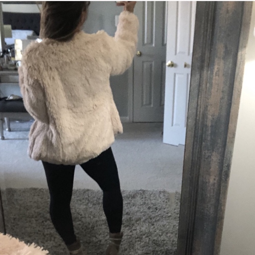 Sanctuary Cream Faux Fur Jacket - Picture 8 of 8